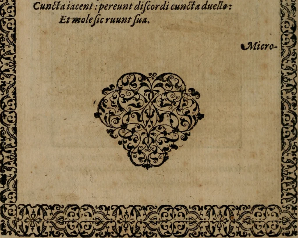 An illustration from Epigrammata Philippi Melanthonis selectiora : formvlis precvm, historiis, paraphrasi dictorum diuinorum, & sententijs grauissimis maxime insignia, 1583, leaf 261