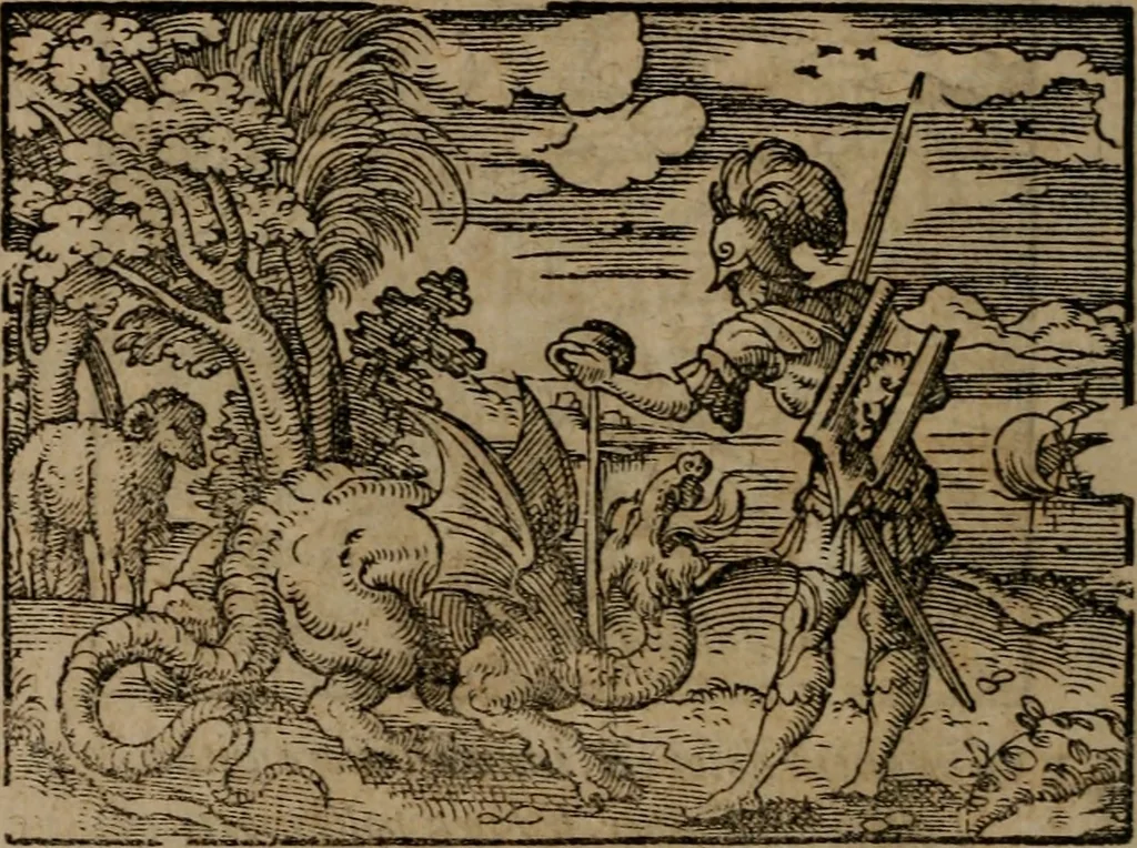 An illustration from Epigrammata Philippi Melanthonis selectiora : formvlis precvm, historiis, paraphrasi dictorum diuinorum, & sententijs grauissimis maxime insignia, 1583, leaf 281