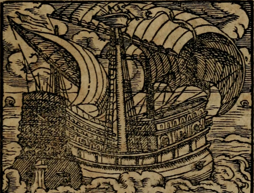 An illustration from Epigrammata Philippi Melanthonis selectiora : formvlis precvm, historiis, paraphrasi dictorum diuinorum, & sententijs grauissimis maxime insignia, 1583, leaf 294