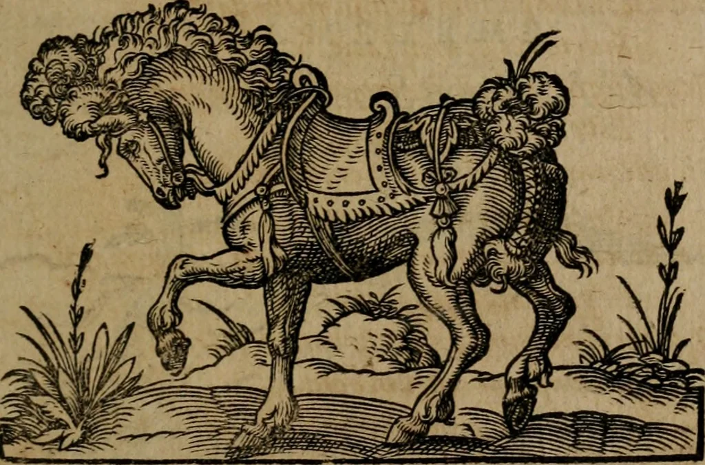 An illustration from Epigrammata Philippi Melanthonis selectiora : formvlis precvm, historiis, paraphrasi dictorum diuinorum, & sententijs grauissimis maxime insignia, 1583, leaf 300