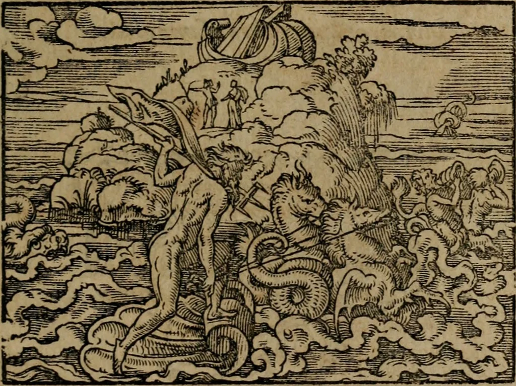 An illustration from Epigrammata Philippi Melanthonis selectiora : formvlis precvm, historiis, paraphrasi dictorum diuinorum, & sententijs grauissimis maxime insignia, 1583, leaf 352