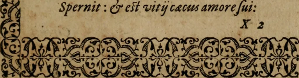 An illustration from Epigrammata Philippi Melanthonis selectiora : formvlis precvm, historiis, paraphrasi dictorum diuinorum, & sententijs grauissimis maxime insignia, 1583, leaf 380