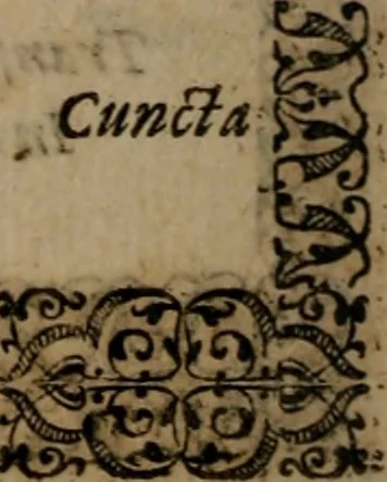 An illustration from Epigrammata Philippi Melanthonis selectiora : formvlis precvm, historiis, paraphrasi dictorum diuinorum, & sententijs grauissimis maxime insignia, 1583, leaf 421