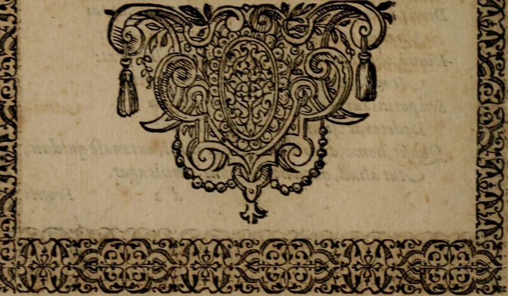 An illustration from Epigrammata Philippi Melanthonis selectiora : formvlis precvm, historiis, paraphrasi dictorum diuinorum, & sententijs grauissimis maxime insignia, 1583, leaf 429
