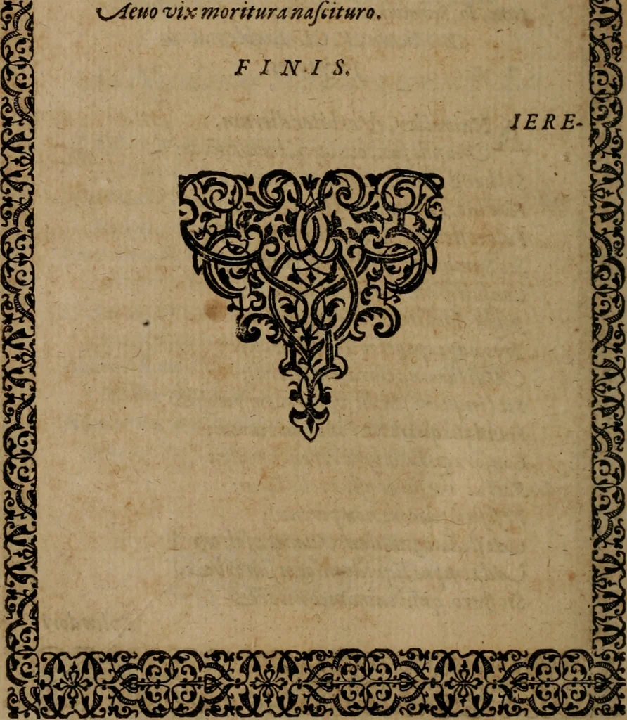 An illustration from Epigrammata Philippi Melanthonis selectiora : formvlis precvm, historiis, paraphrasi dictorum diuinorum, & sententijs grauissimis maxime insignia, 1583, leaf 441