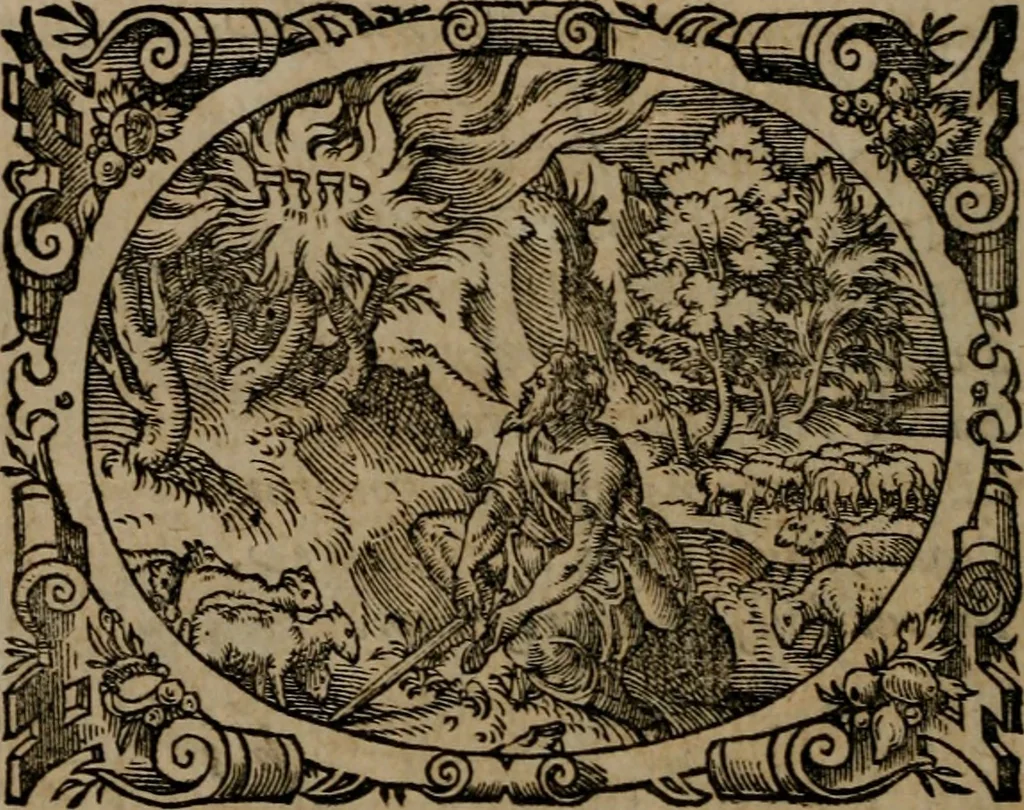 An illustration from Epigrammata Philippi Melanthonis selectiora : formvlis precvm, historiis, paraphrasi dictorum diuinorum, & sententijs grauissimis maxime insignia, 1583, leaf 463