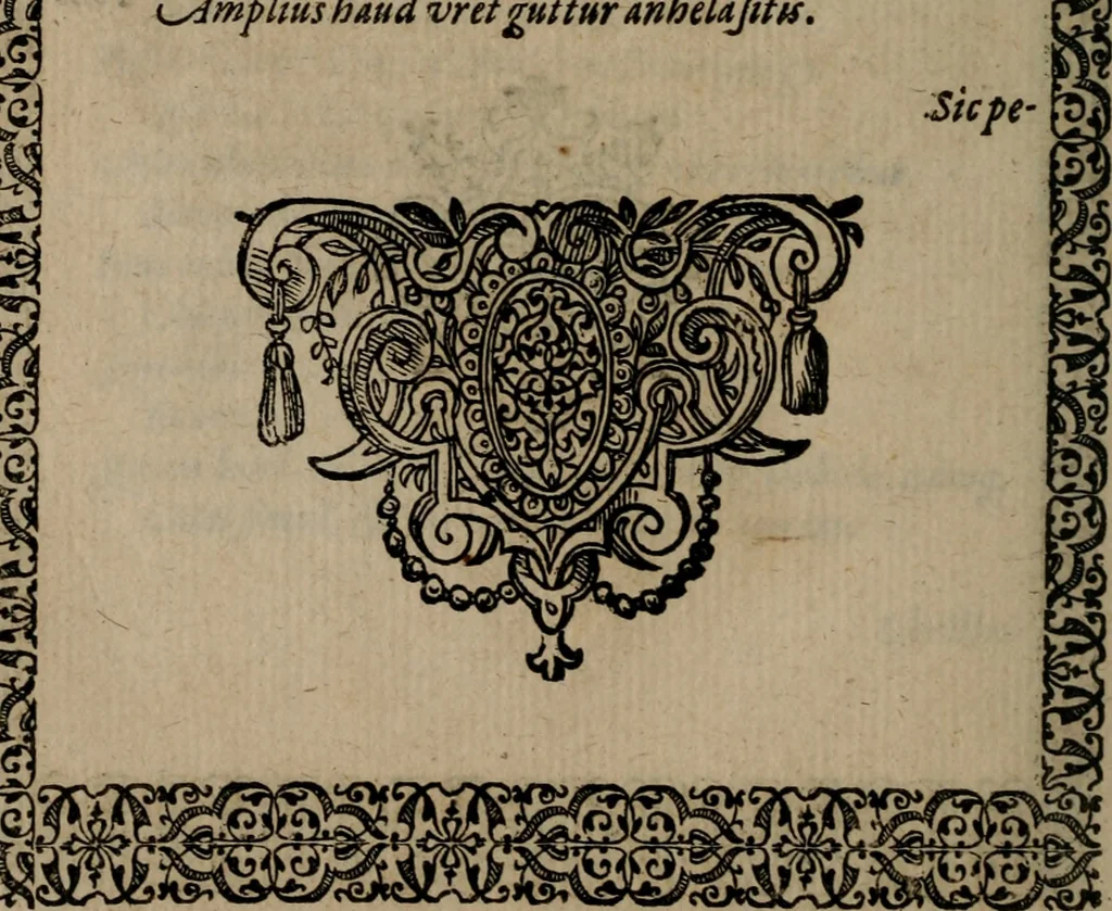 An illustration from Epigrammata Philippi Melanthonis selectiora : formvlis precvm, historiis, paraphrasi dictorum diuinorum, & sententijs grauissimis maxime insignia, 1583, leaf 561