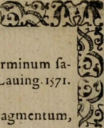 An illustration from Epigrammata Philippi Melanthonis selectiora : formvlis precvm, historiis, paraphrasi dictorum diuinorum, & sententijs grauissimis maxime insignia, 1583, leaf 614