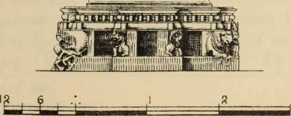 An illustration from Epigraphia carnatica. By B. Lewis Rice, Director of Archaeological Researches in Mysore, 1894, leaf 100