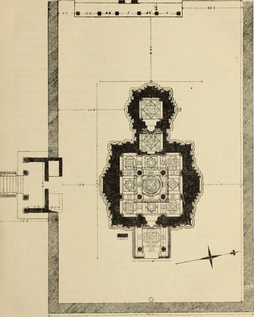 An illustration from Epigraphia carnatica. By B. Lewis Rice, Director of Archaeological Researches in Mysore, 1894, leaf 128