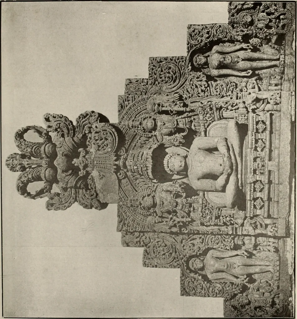 An illustration from Epigraphia carnatica. By B. Lewis Rice, Director of Archaeological Researches in Mysore, 1894, leaf 136