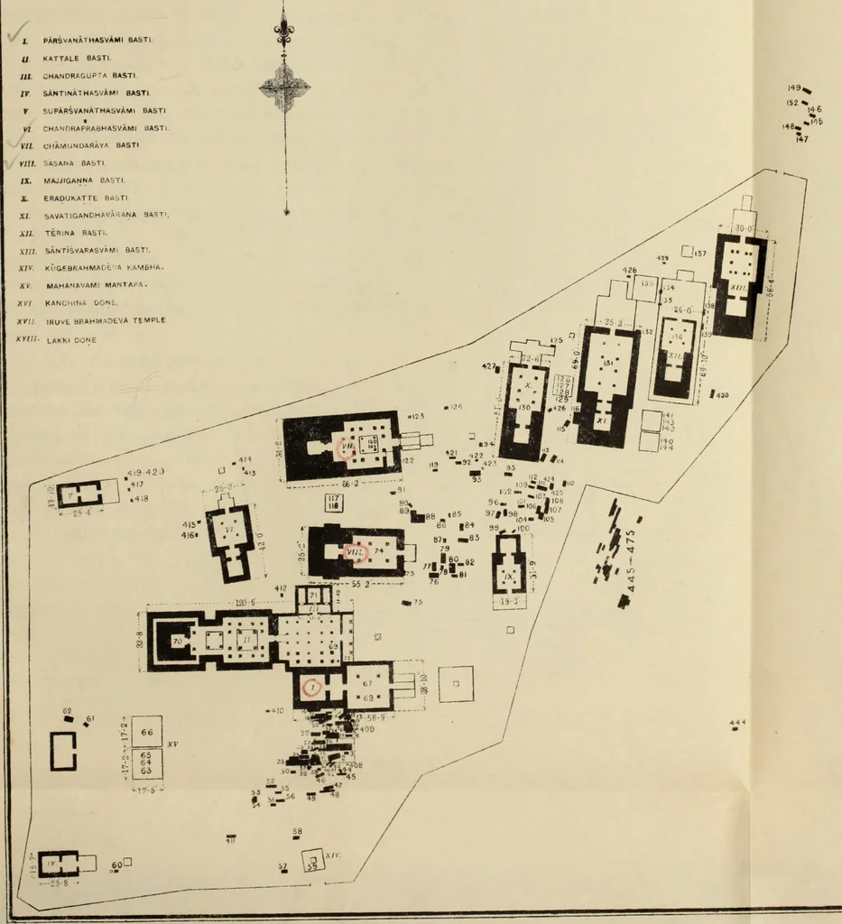 An illustration from Epigraphia carnatica. By B. Lewis Rice, Director of Archaeological Researches in Mysore, 1894, leaf 28