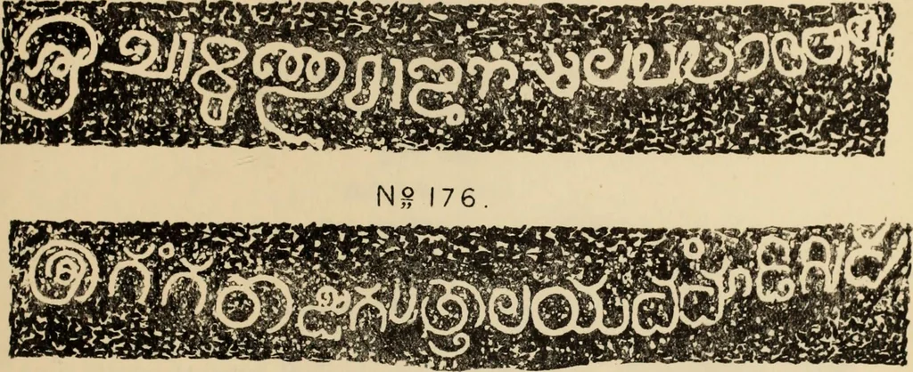 An illustration from Epigraphia carnatica. By B. Lewis Rice, Director of Archaeological Researches in Mysore, 1894, leaf 308