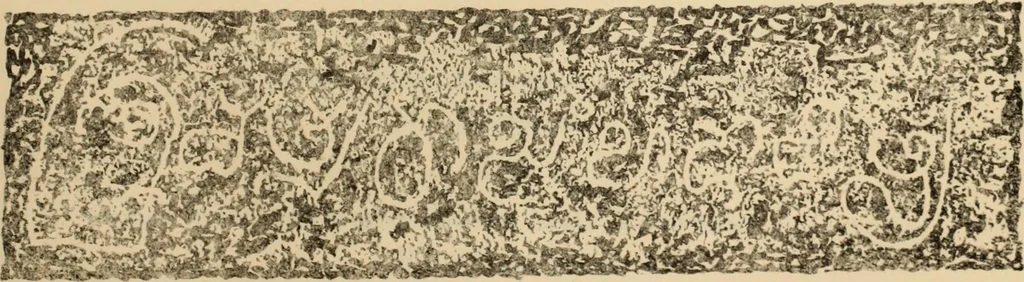 An illustration from Epigraphia carnatica. By B. Lewis Rice, Director of Archaeological Researches in Mysore, 1894, leaf 424