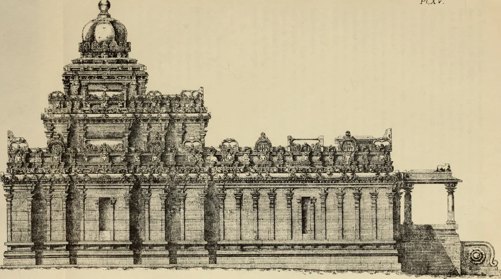 An illustration from Epigraphia carnatica. By B. Lewis Rice, Director of Archaeological Researches in Mysore, 1894, leaf 64