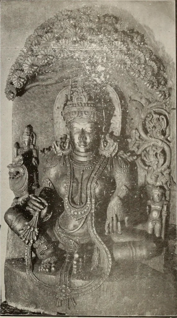 An illustration from Epigraphia carnatica. By B. Lewis Rice, Director of Archaeological Researches in Mysore, 1894, leaf 69