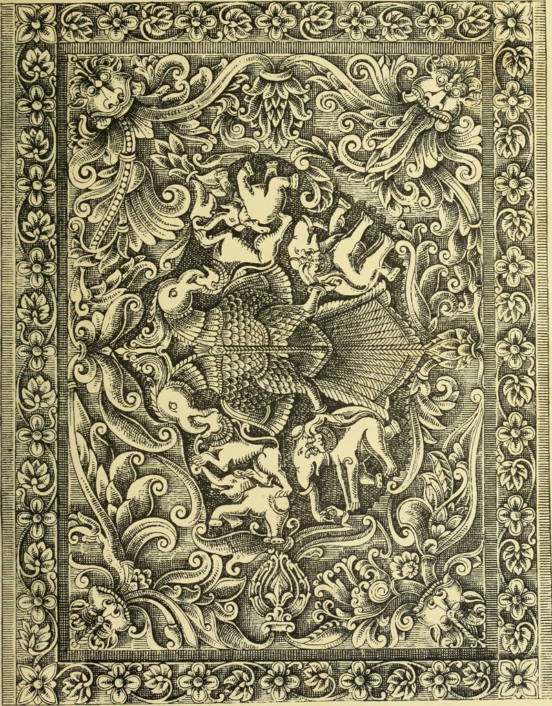 An illustration from Epigraphia carnatica. By B. Lewis Rice, Director of Archaeological Researches in Mysore, 1894, leaf 11