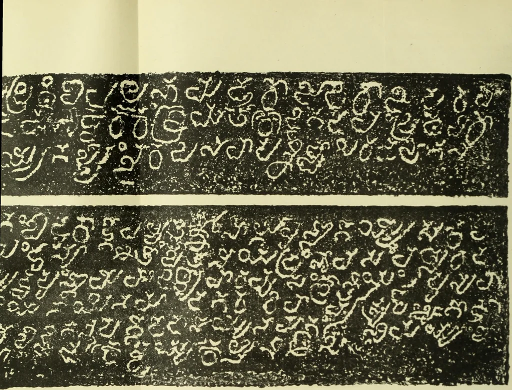 An illustration from Epigraphia carnatica. By B. Lewis Rice, Director of Archaeological Researches in Mysore, 1894, leaf 222