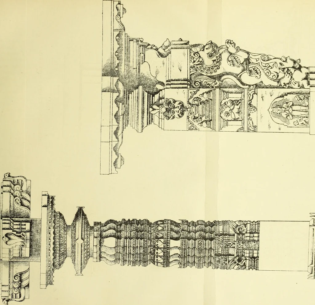 An illustration from Epigraphia carnatica. By B. Lewis Rice, Director of Archaeological Researches in Mysore, 1894, leaf 381