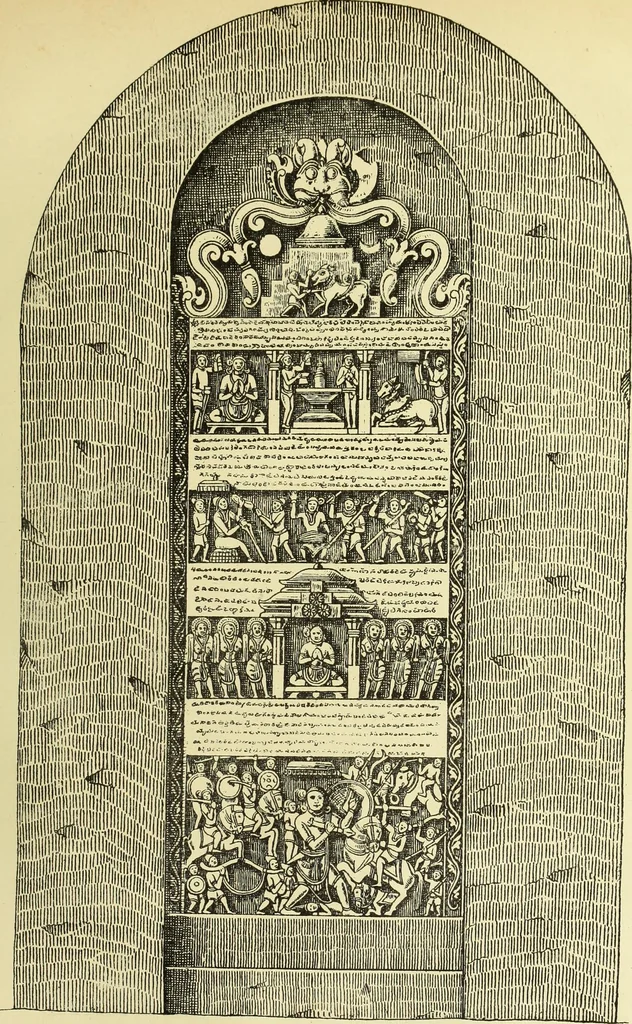 An illustration from Epigraphia carnatica. By B. Lewis Rice, Director of Archaeological Researches in Mysore, 1894, leaf 453