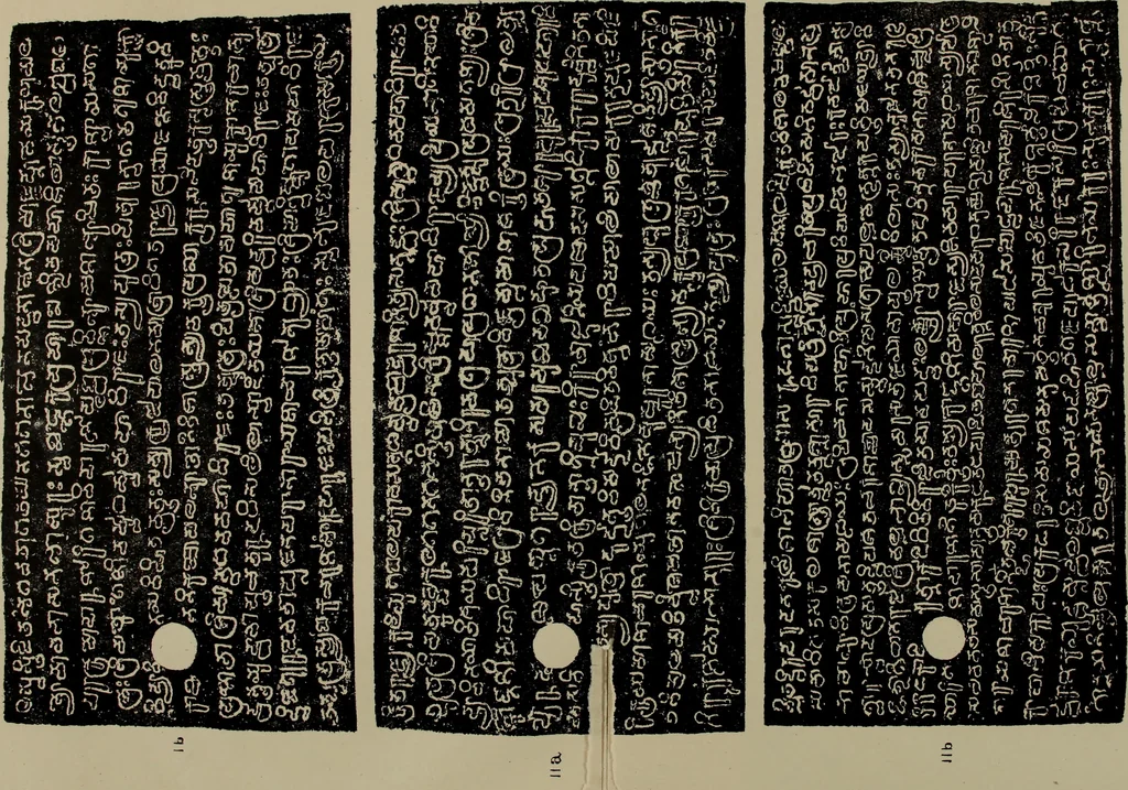 An illustration from Epigraphia carnatica. By B. Lewis Rice, Director of Archaeological Researches in Mysore, 1894, leaf 114
