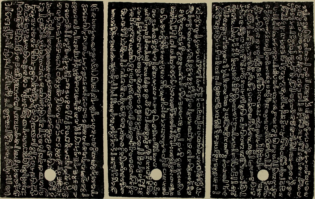 An illustration from Epigraphia carnatica. By B. Lewis Rice, Director of Archaeological Researches in Mysore, 1894, leaf 116