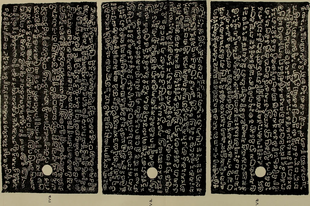An illustration from Epigraphia carnatica. By B. Lewis Rice, Director of Archaeological Researches in Mysore, 1894, leaf 118