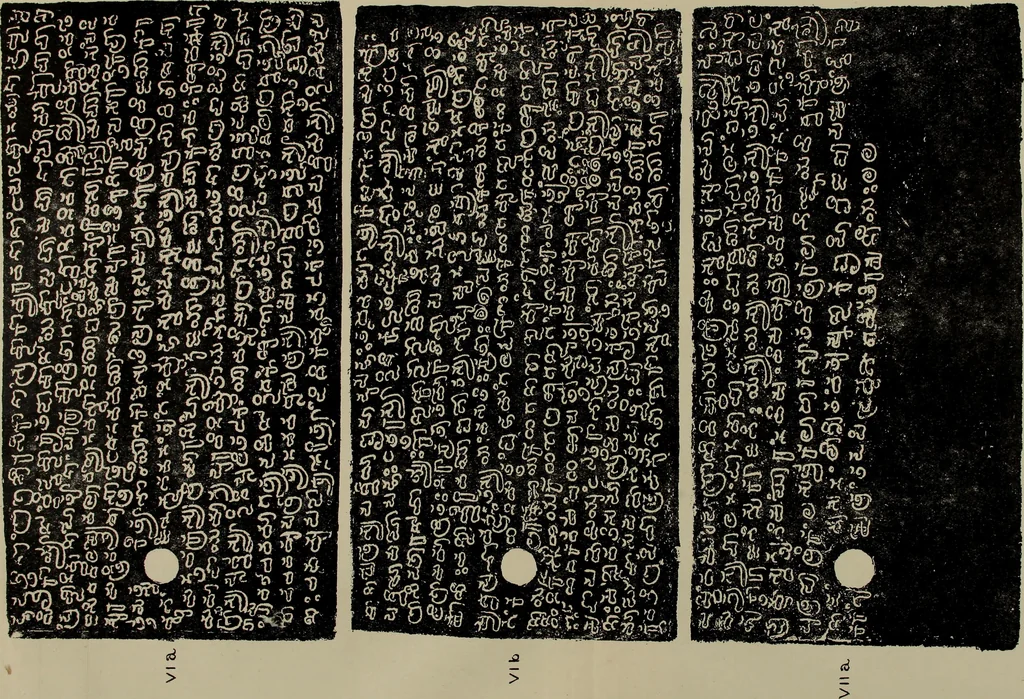 An illustration from Epigraphia carnatica. By B. Lewis Rice, Director of Archaeological Researches in Mysore, 1894, leaf 120