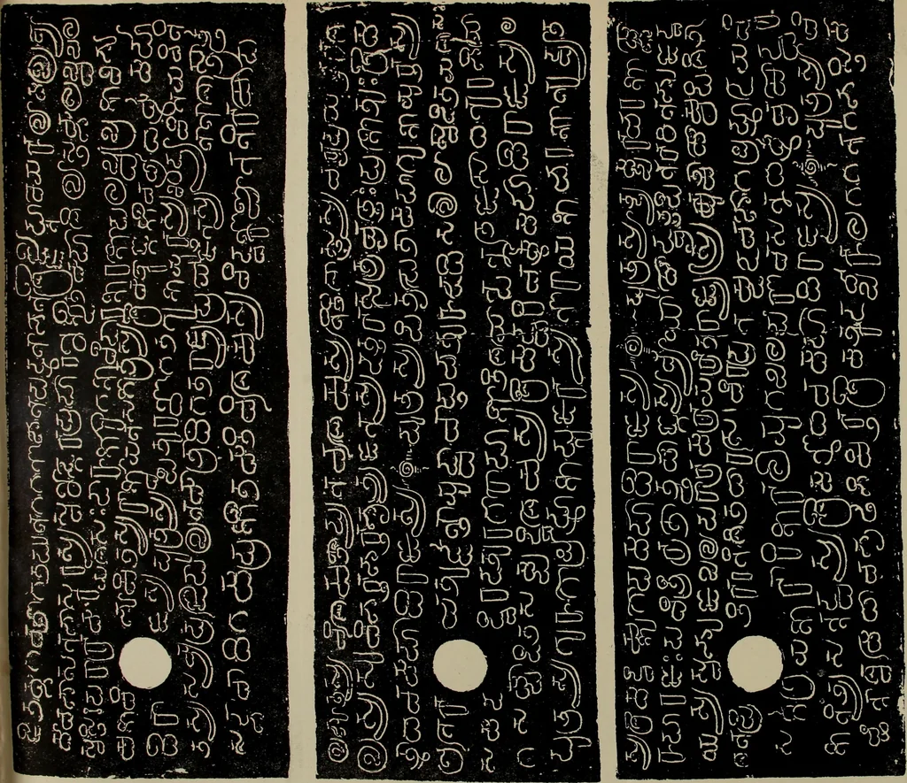 An illustration from Epigraphia carnatica. By B. Lewis Rice, Director of Archaeological Researches in Mysore, 1894, leaf 164
