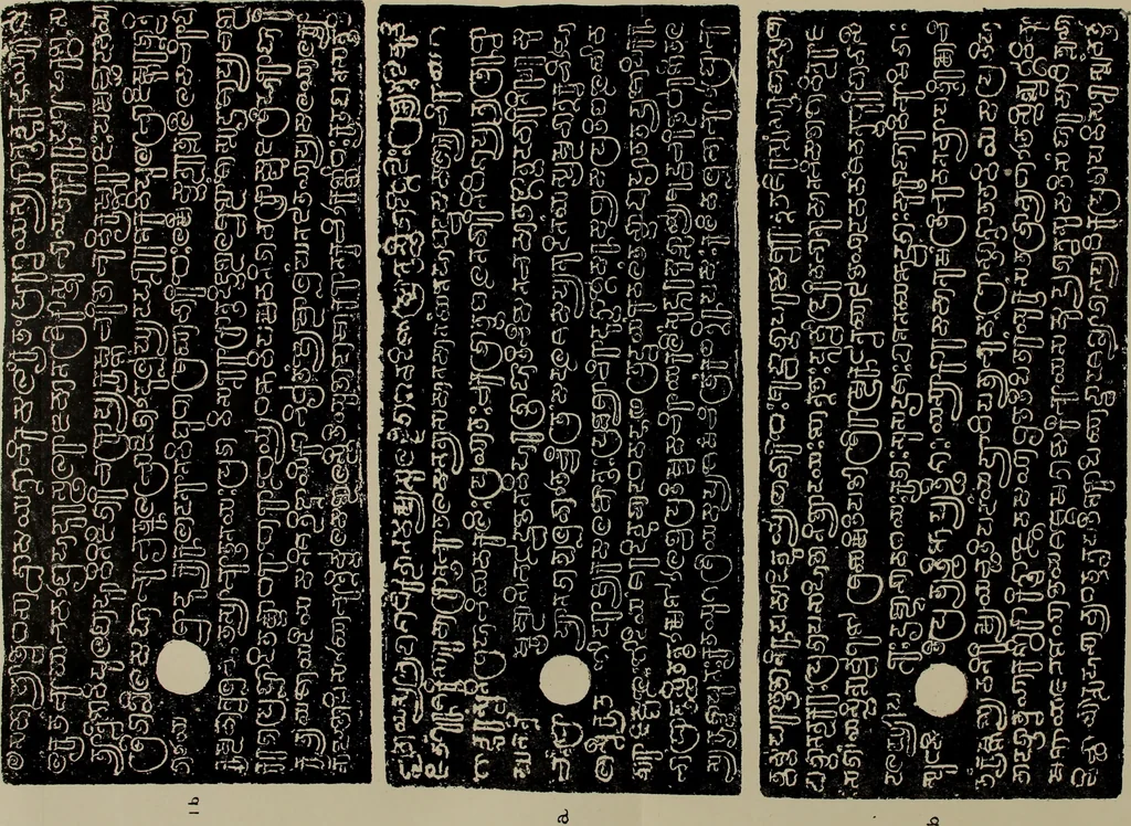 An illustration from Epigraphia carnatica. By B. Lewis Rice, Director of Archaeological Researches in Mysore, 1894, leaf 358