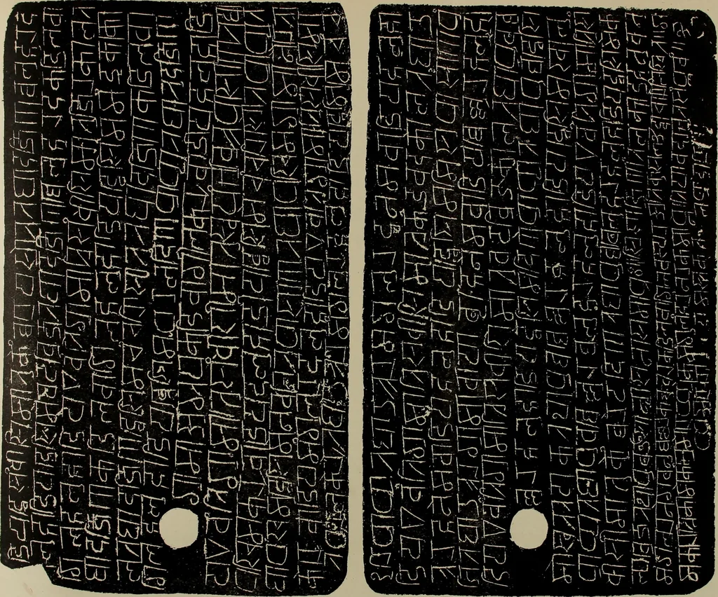An illustration from Epigraphia carnatica. By B. Lewis Rice, Director of Archaeological Researches in Mysore, 1894, leaf 556