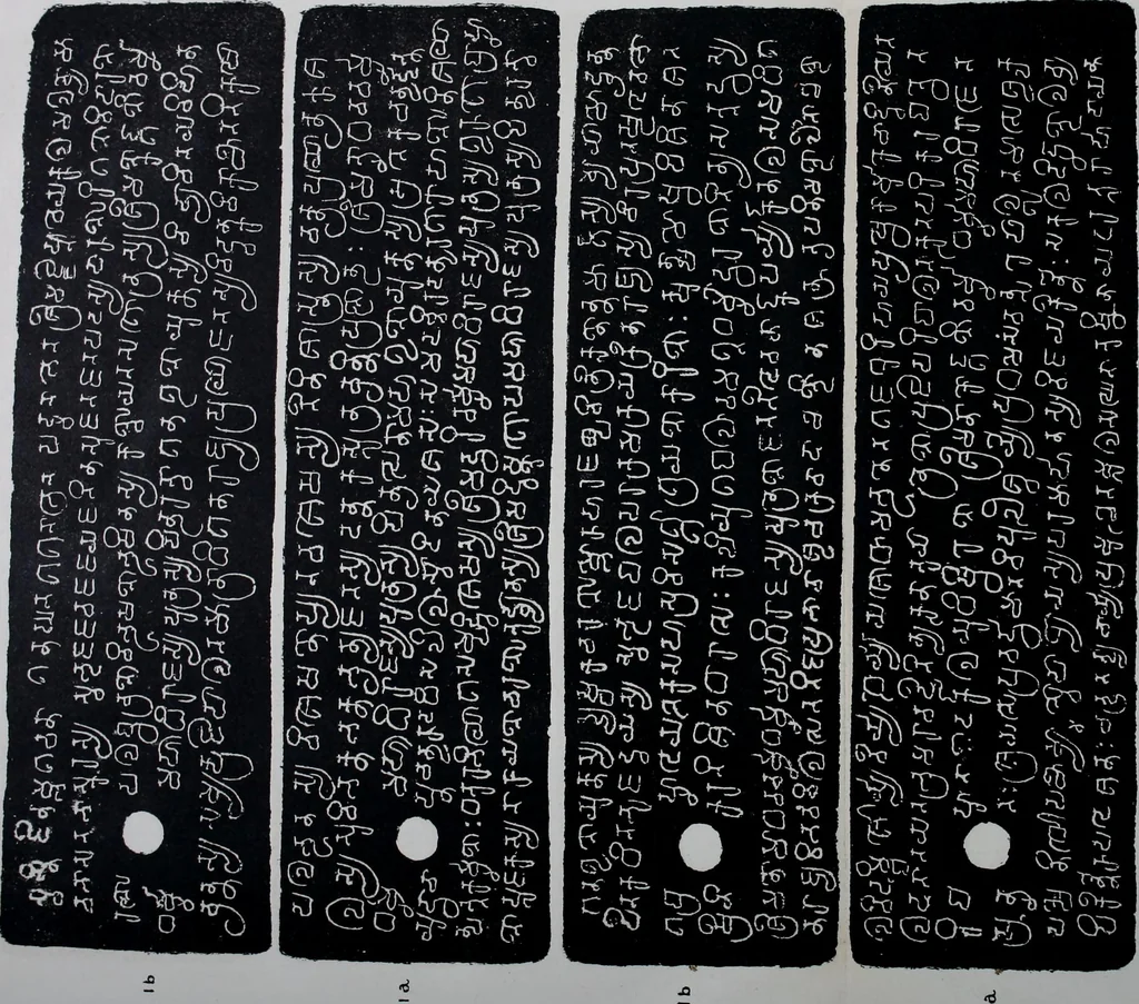 An illustration from Epigraphia carnatica. By B. Lewis Rice, Director of Archaeological Researches in Mysore, 1894, leaf 282