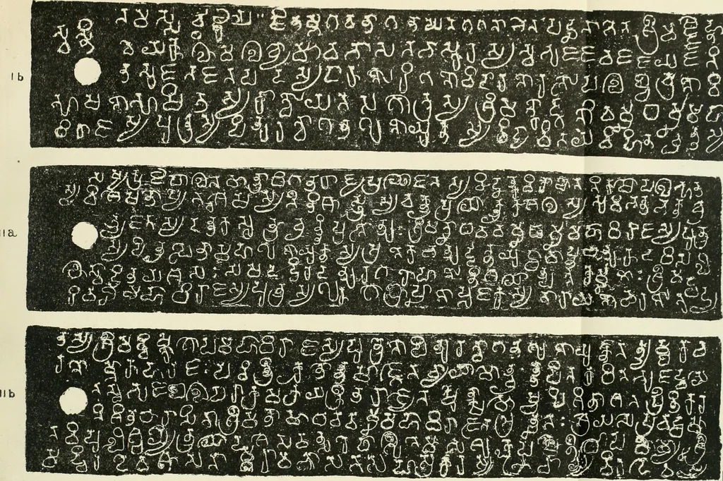 An illustration from Epigraphia carnatica. By B. Lewis Rice, Director of Archaeological Researches in Mysore, 1894, leaf 285