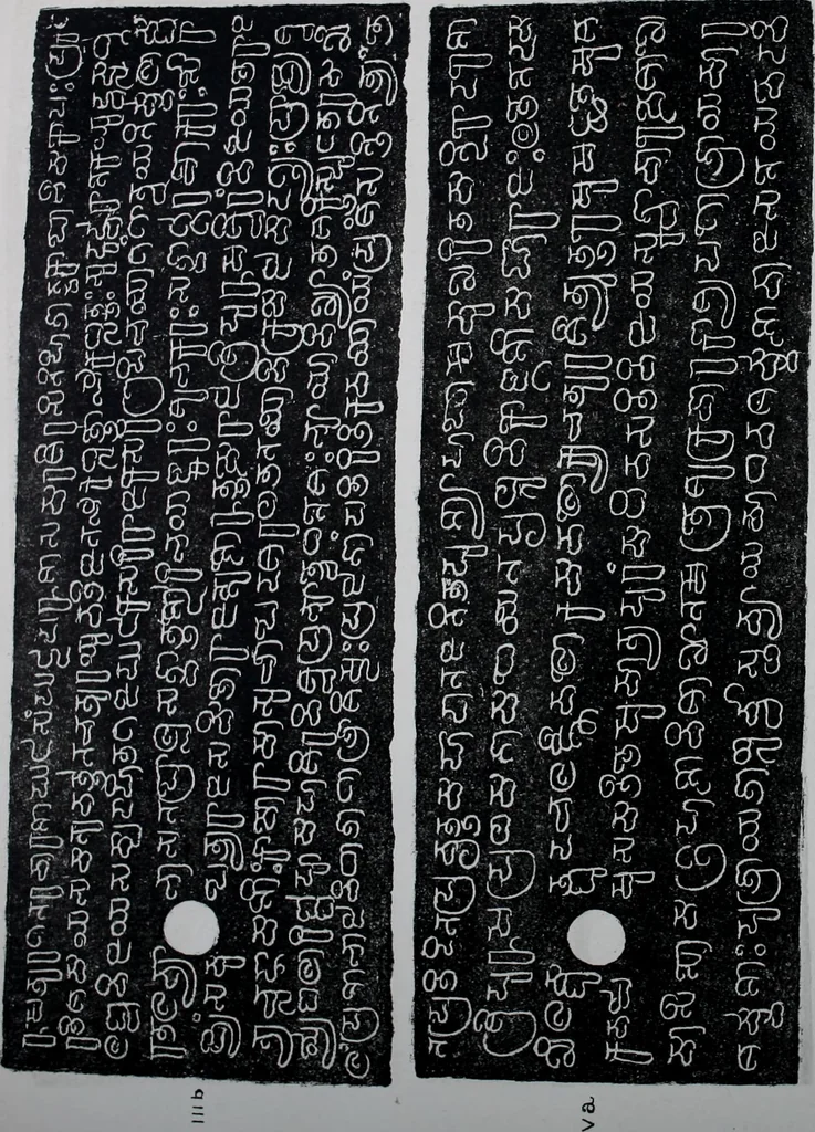 An illustration from Epigraphia carnatica. By B. Lewis Rice, Director of Archaeological Researches in Mysore, 1894, leaf 350