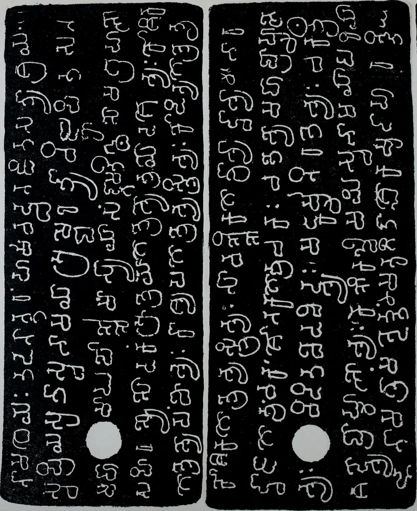 An illustration from Epigraphia carnatica. By B. Lewis Rice, Director of Archaeological Researches in Mysore, 1894, leaf 684