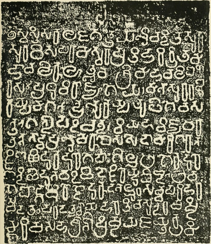 An illustration from Epigraphia carnatica. By B. Lewis Rice, Director of Archaeological Researches in Mysore, 1894, leaf 733