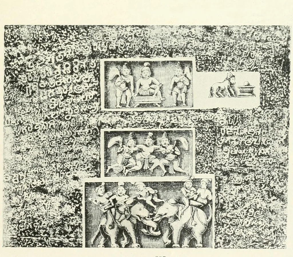 An illustration from Epigraphia carnatica. By B. Lewis Rice, Director of Archaeological Researches in Mysore, 1894, leaf 366