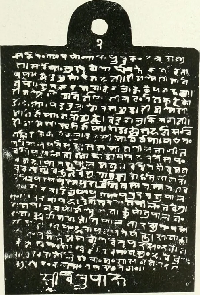 An illustration from Epigraphia carnatica. By B. Lewis Rice, Director of Archaeological Researches in Mysore, 1894, leaf 214