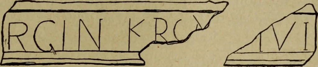 An illustration from Epigraphie romaine du Poitou & de la Saintonge, 1888, leaf 359