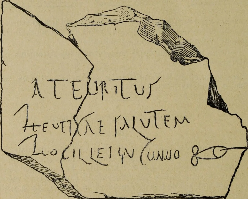 An illustration from Epigraphie romaine du Poitou & de la Saintonge, 1888, leaf 360