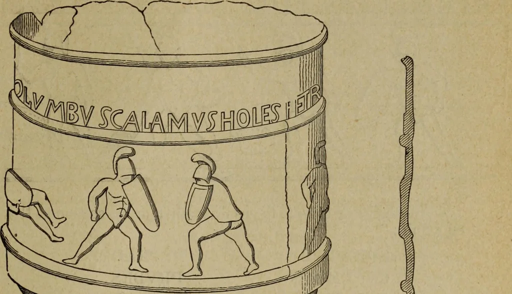 An illustration from Epigraphie romaine du Poitou & de la Saintonge, 1888, leaf 365