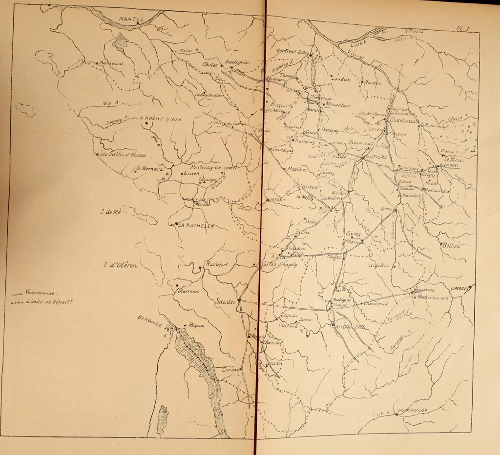An illustration from Epigraphie romaine du Poitou & de la Saintonge, 1888, leaf 419