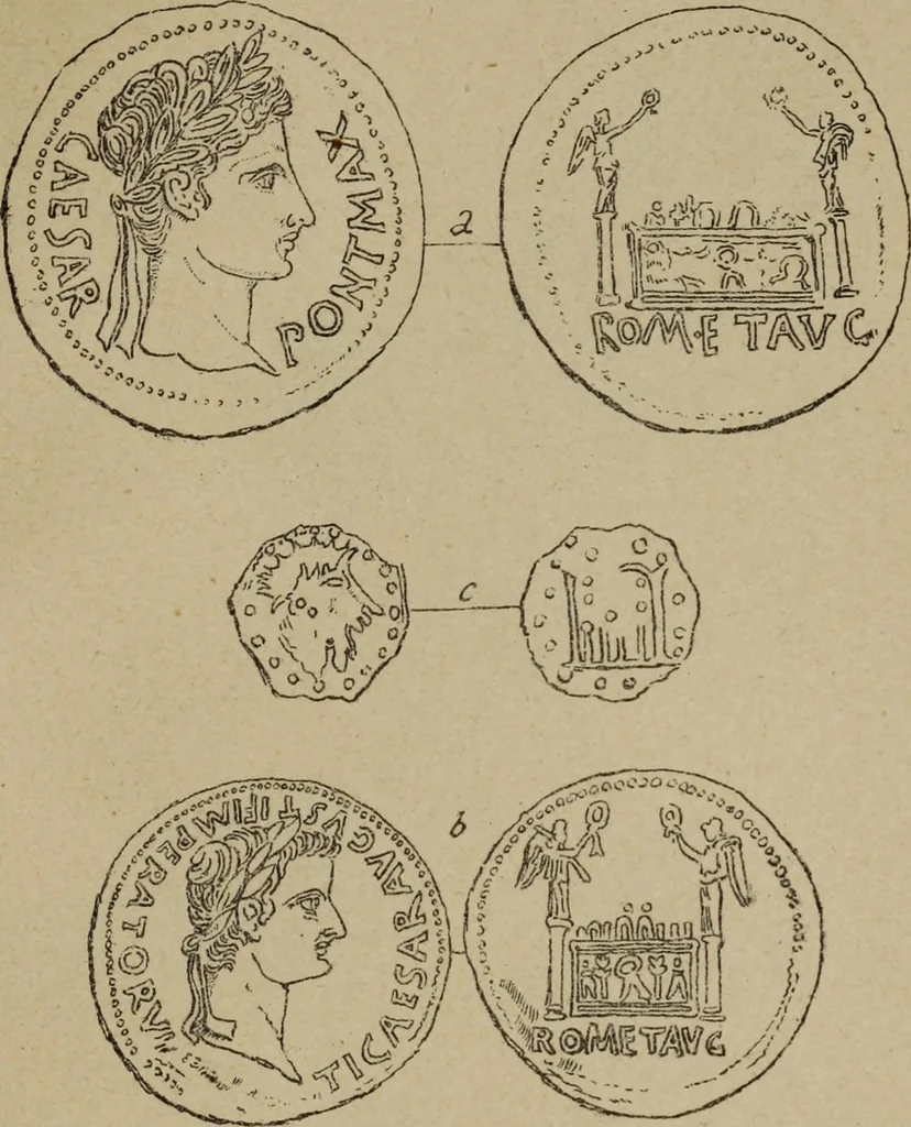 An illustration from Epigraphie romaine du Poitou & de la Saintonge, 1888, leaf 439