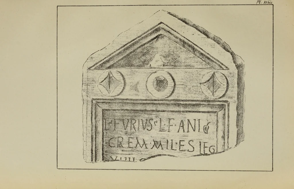 An illustration from Epigraphie romaine du Poitou & de la Saintonge, 1888, leaf 451