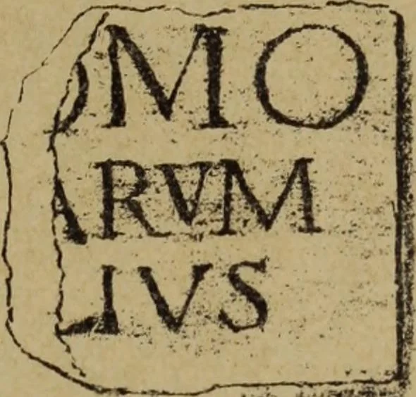 An illustration from Epigraphie romaine du Poitou & de la Saintonge, 1888, leaf 473