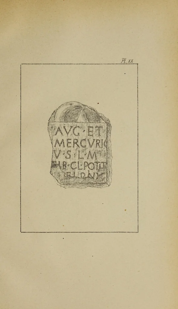 An illustration from Epigraphie romaine du Poitou & de la Saintonge, 1888, leaf 479