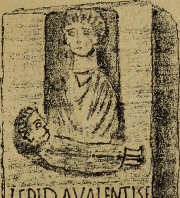 An illustration from Epigraphie romaine du Poitou & de la Saintonge, 1888, leaf 481