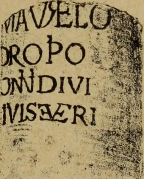 An illustration from Epigraphie romaine du Poitou & de la Saintonge, 1888, leaf 481