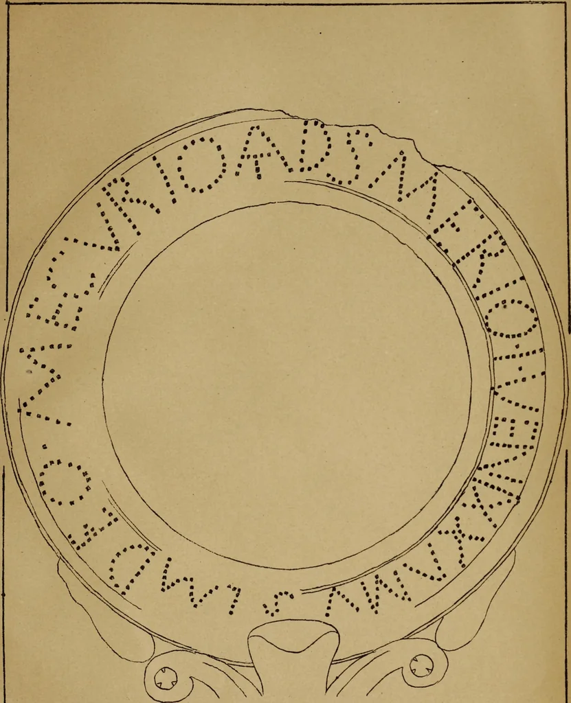 An illustration from Epigraphie romaine du Poitou & de la Saintonge, 1888, leaf 491