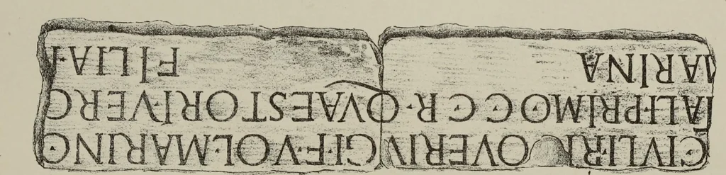 An illustration from Epigraphie romaine du Poitou & de la Saintonge, 1888, leaf 503